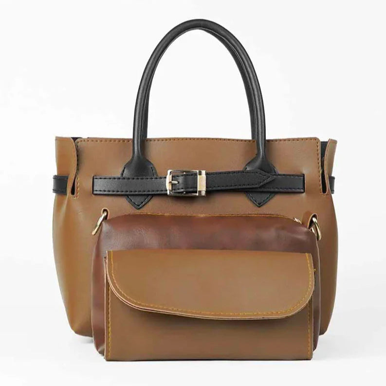 Sandy Bag Brown Set of 3