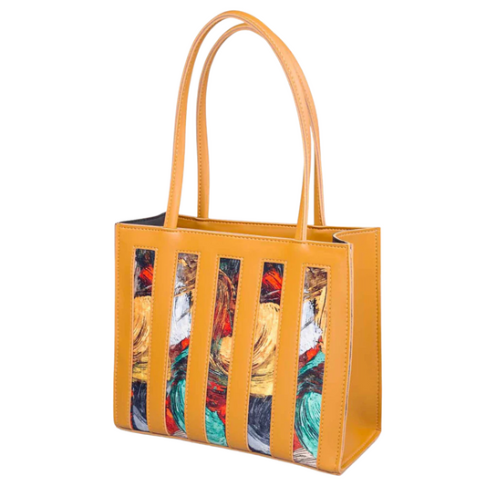 Mustard Lockup Luxe HandBag