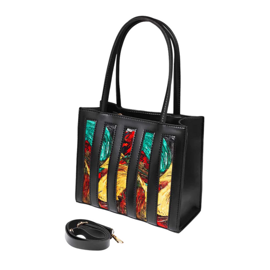Black Lockup Luxe HandBag
