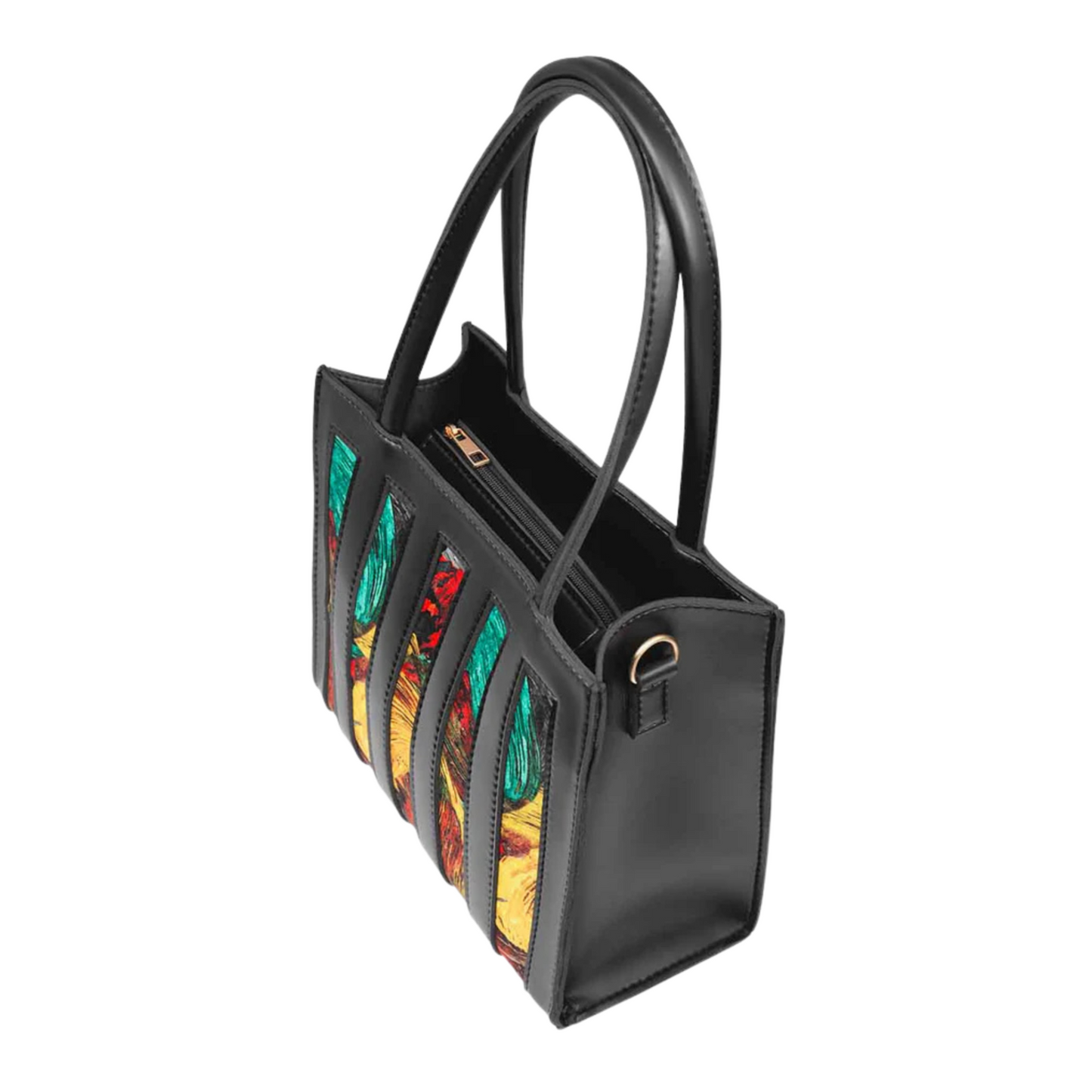 Black Lockup Luxe HandBag